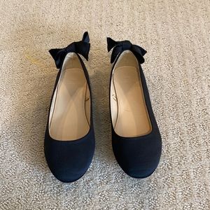 Girls CrewCuts Black Slip On Shoe Size 2